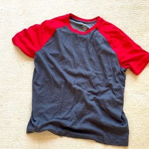 5/$25 George large mesh lined gray crimson jersey.